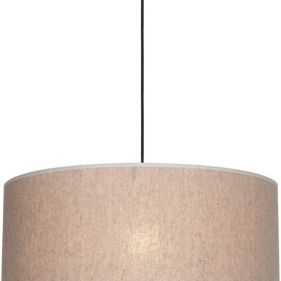 Lampa sufitowa wisząca z bezowym kloszem 50 cm średnicy