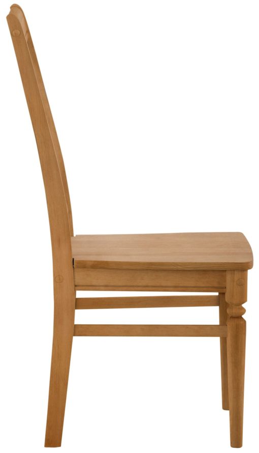 Sosnowe krzesła o ciekawym kształcie, olejowane - 2 sztuki