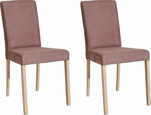 Brązowe krzesła, nogi dąb sonoma - 2 sztuki