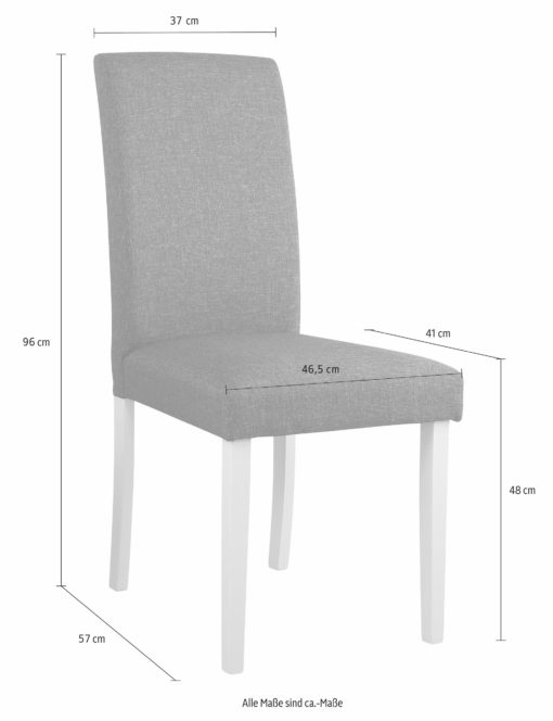 Klasyczne szare krzesła z bukowymi nogami - 2 sztuki