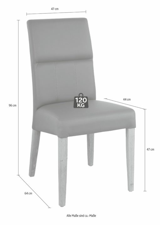 Klasyczne krzesła na dębowych nogach, taupe - 2 sztuki