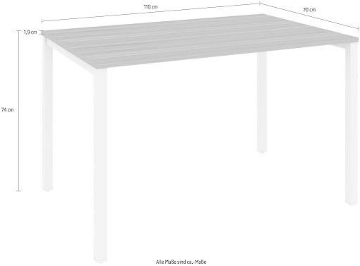 Prosty stół na metalowej ramie lub biurko 110x70 cm