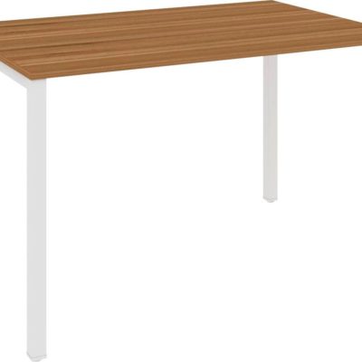 Prosty stół na metalowej ramie lub biurko 110x70 cm, orzech
