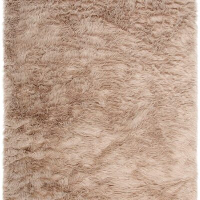 Szaro-brązowy dywan z długim włosiem 120x180 cm