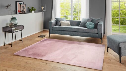 Różowy dywan 160x230 cm, futerkowy, mięciutki