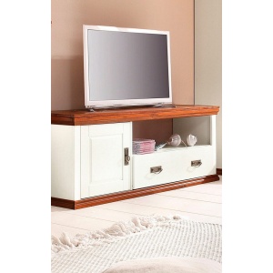 Sosnowa szafka pod tv Konrad, kolor naturalny, olejowana