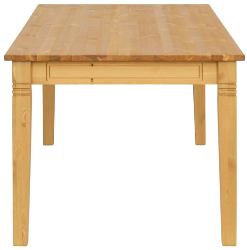 Atrakcyjny stół z litego drewna z szufladami, 180 cm, olejowany