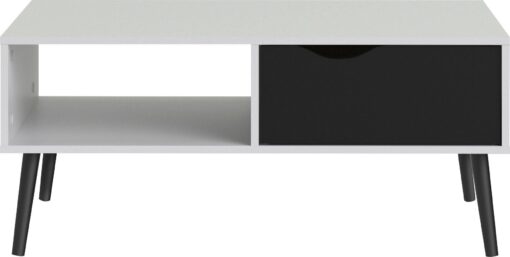 Stolik Oslo biało-czarny, skandynawski design