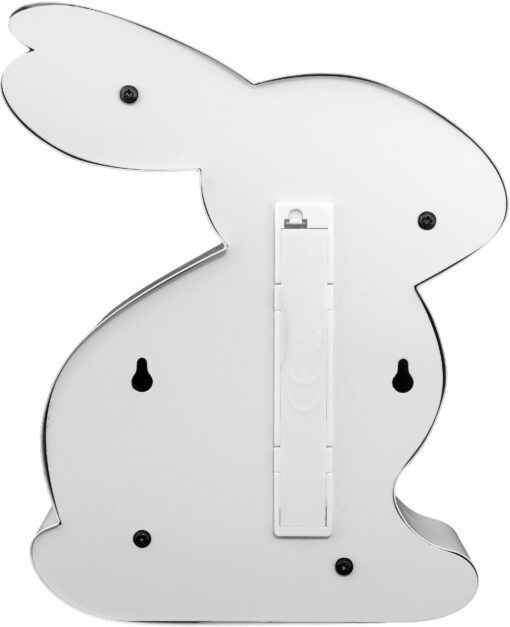 Biała lampka ścienna lub stołowa w kształcie królika