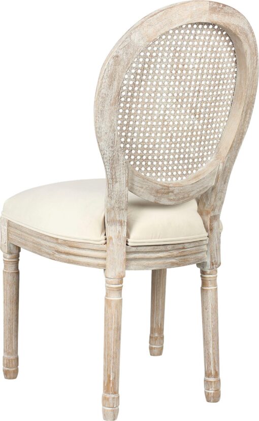 Kremowe krzesła Timbers w stylu shabby chic - 2 sztuki