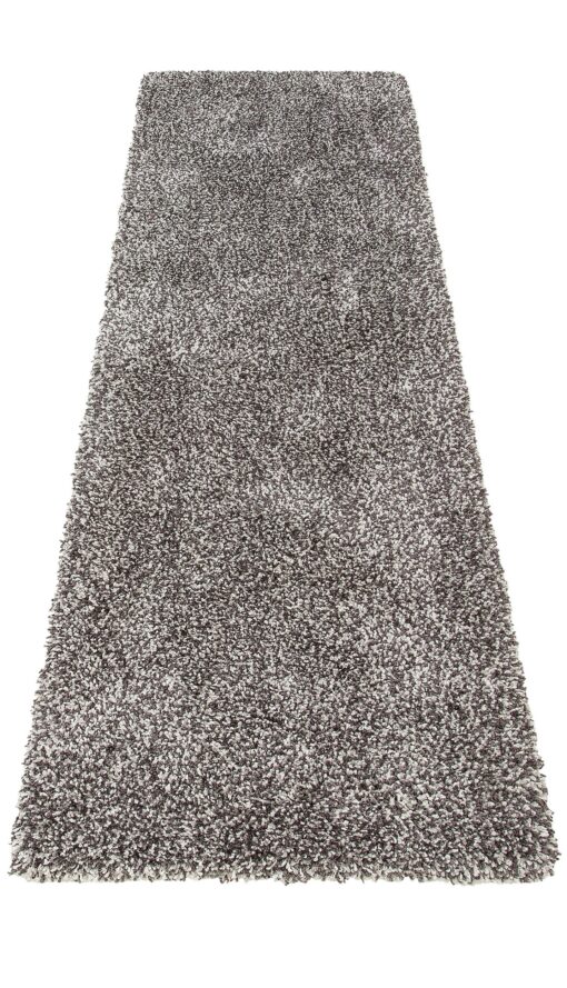 Długi dywan 67x230 cm, szary melanżowy