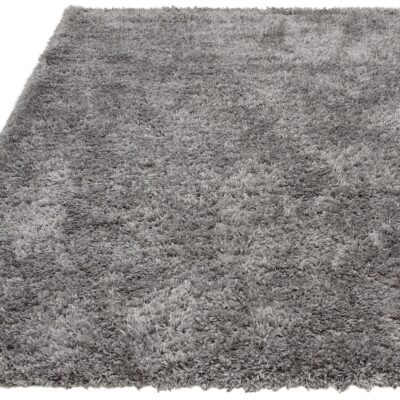 Szary dywan z długim włosiem 120x180cm
