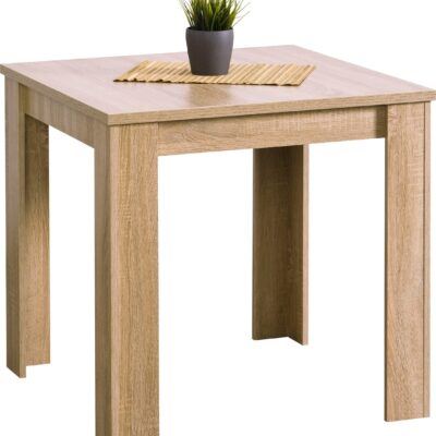 Kwadratowy stół 80x80 cm, klasyczny, dąb sonoma