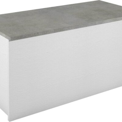 Skrzynia/ schowek biel/ beton, minimalistyczna