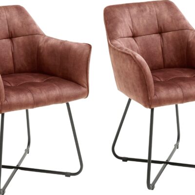 Atrakcyjne krzesła/ fotele - 2 sztuki, rdzawo brązowe