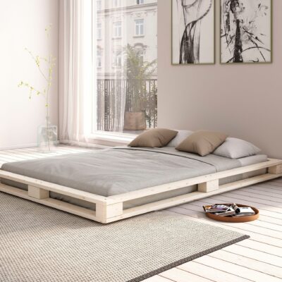 Sosnowe łóżko z palet Paolo 140x200 cm