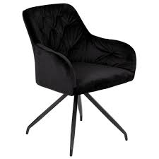 Wygodne krzesła, fotele z pikowaniem na plecach, czarne