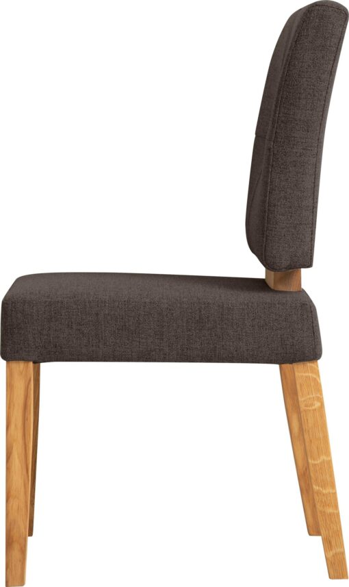 Krzesła Ponza dąb olejowany/ brązowe - 2 sztuki