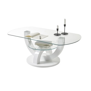 stolik biało szklany