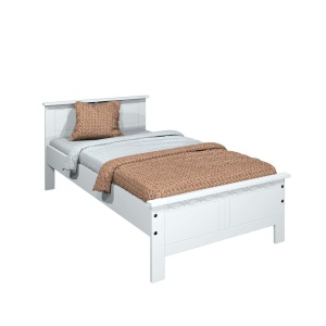 biała rama łóżka 90x200