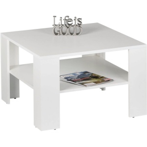 biały matowy stolik kawowy