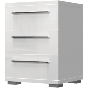 komoda biała w połysku