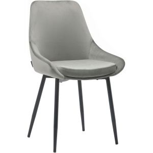 krzesła szare welur