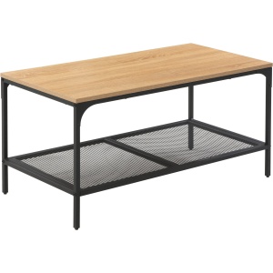 stolik kawowy z metalową ramą