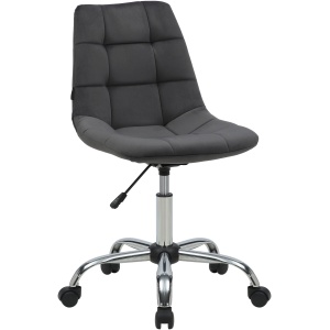 antracytowy fotel biurowy