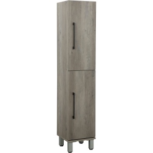 szara szafka do łazienki