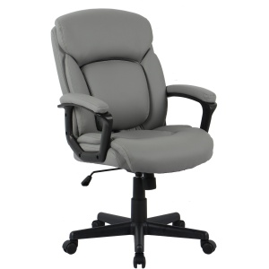 fotel biurowy szaro-brazowy