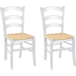 białe krzesła do jadalni