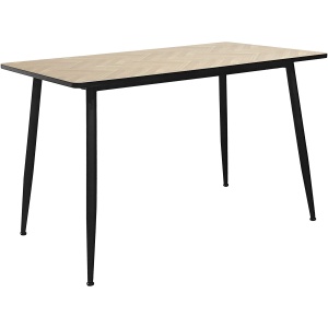 stół z wzorem jodełki