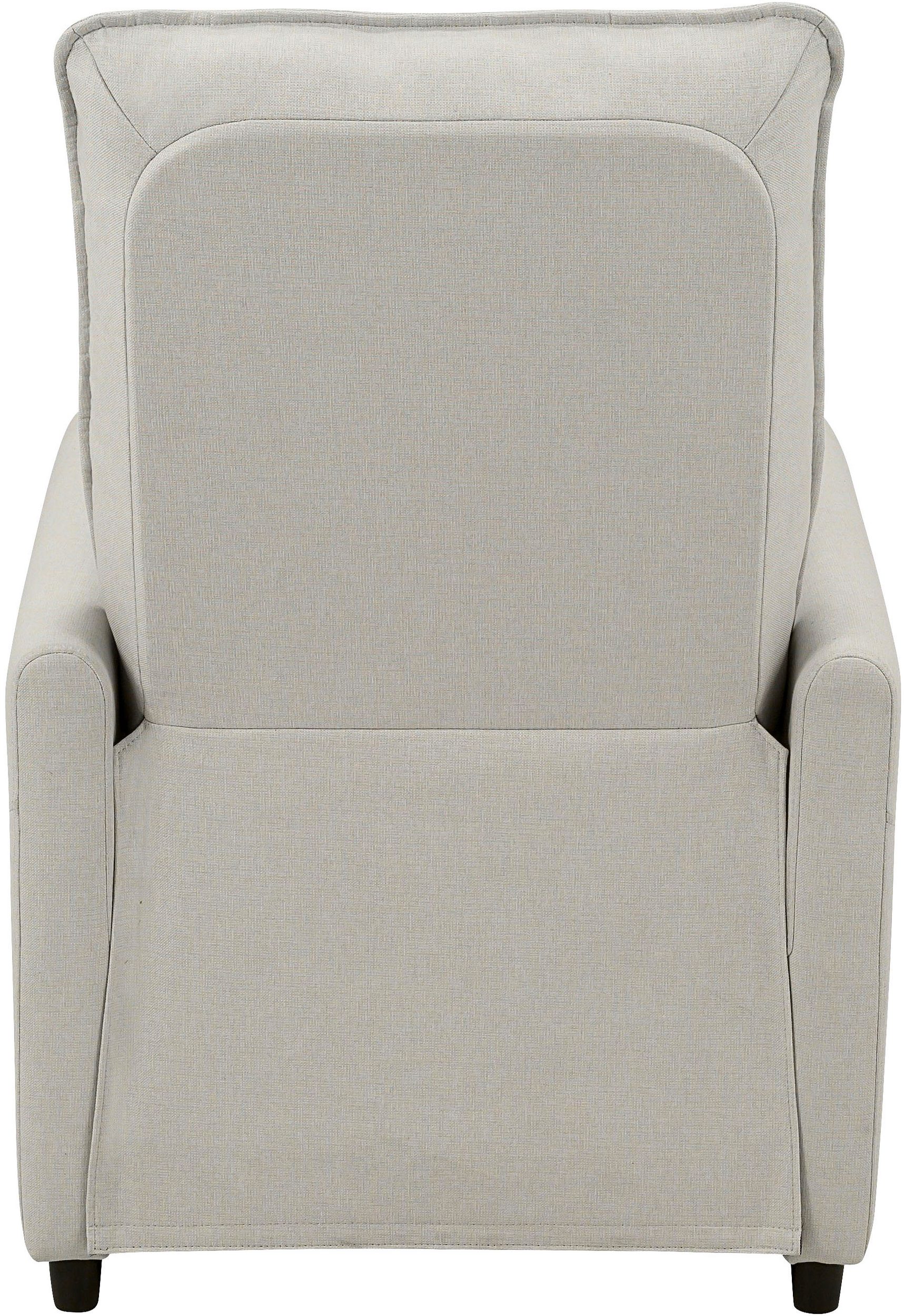 fotel rozkładany kremowy