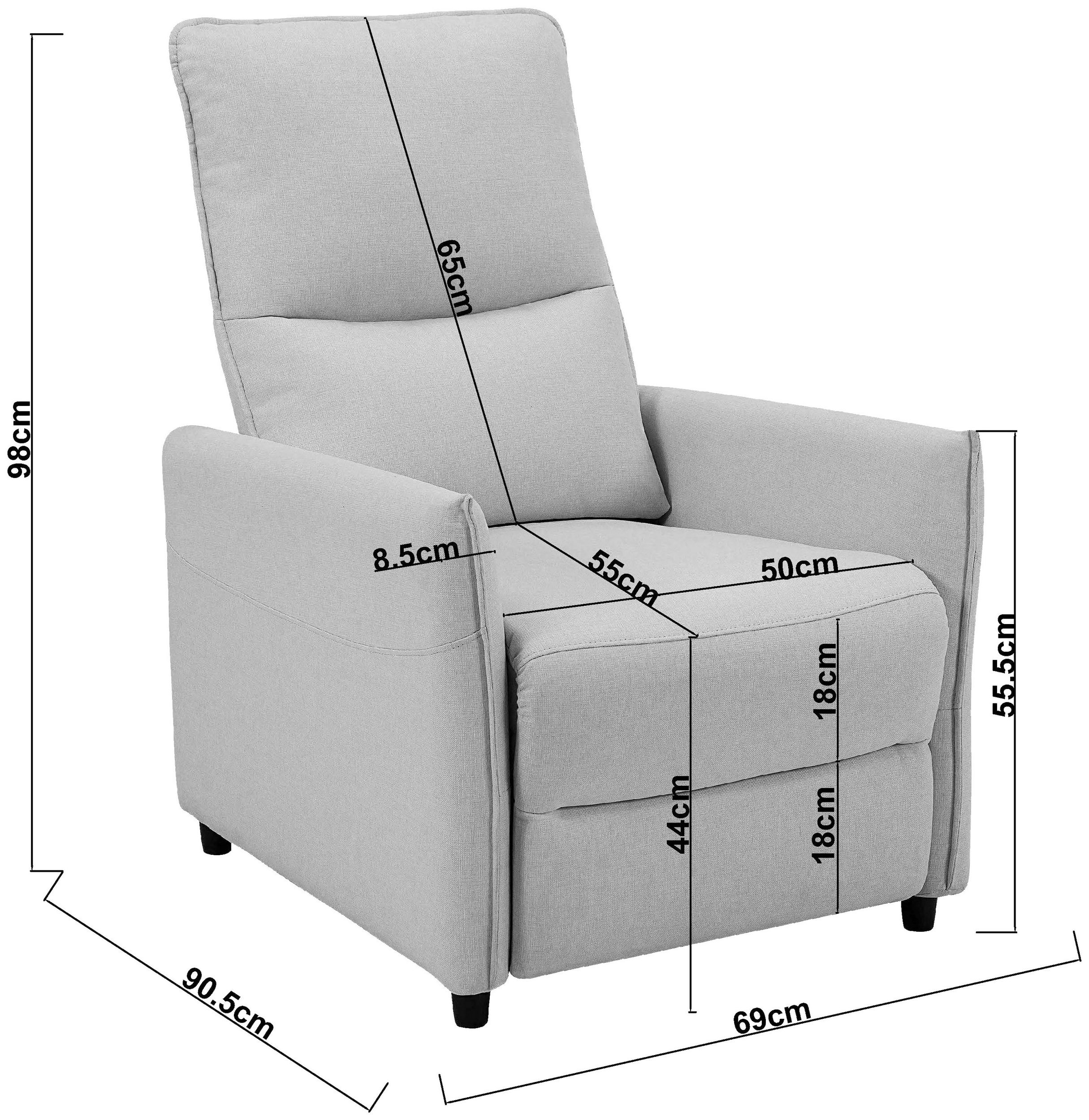 fotel rozkładany kremowy