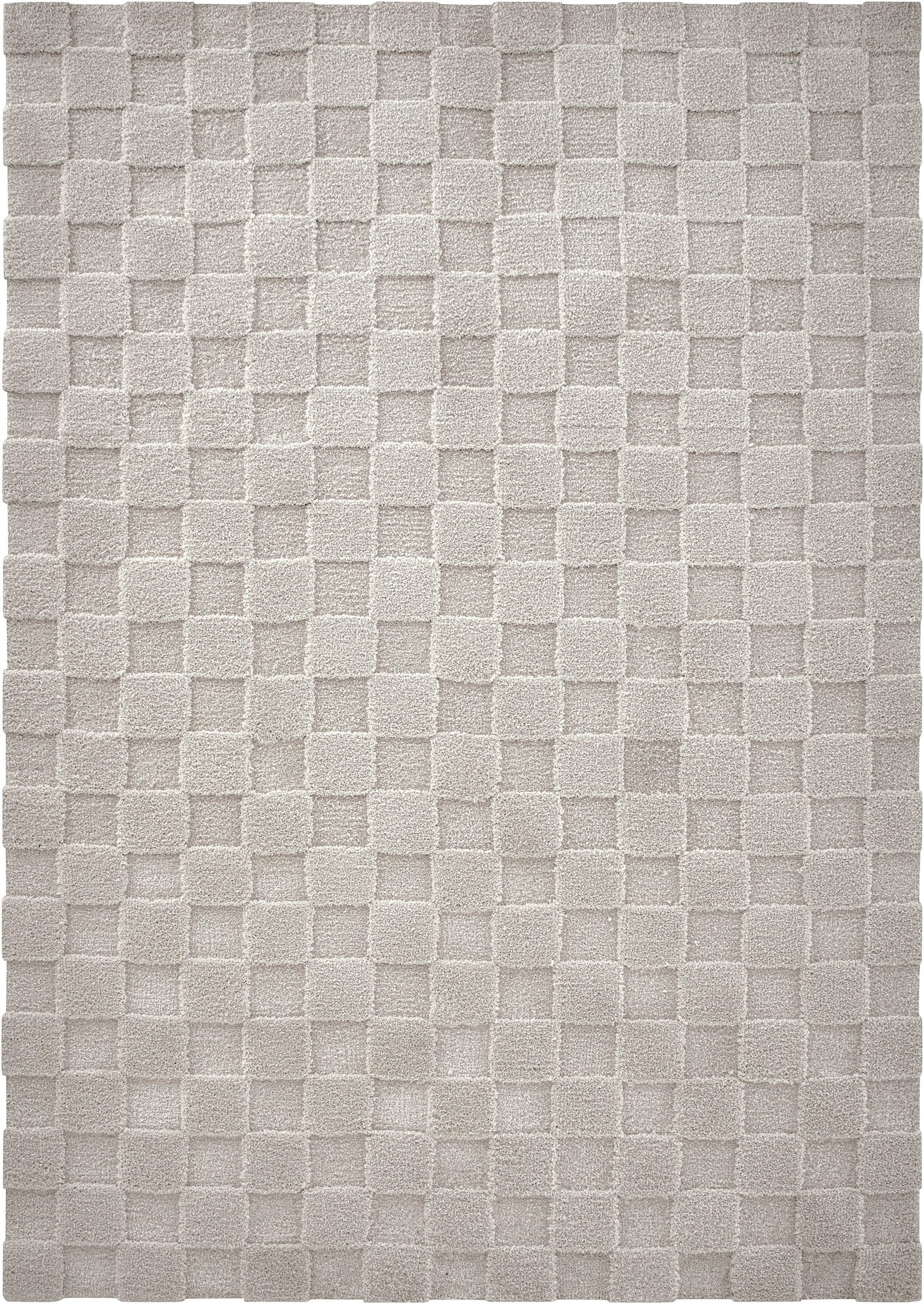 dywan jasnoszary z długim włosiem