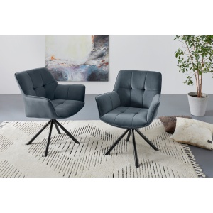 krzesła antracytowe obrotowe