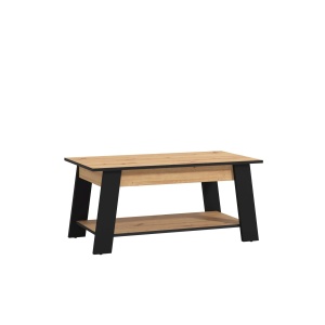 stolik kawowy dąb artisan czerń