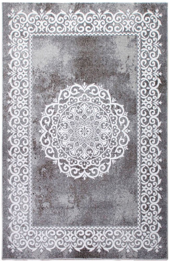 szary dywan ze wzorem