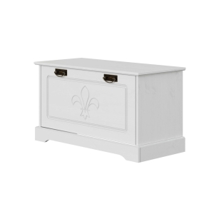 biała ławka na buty