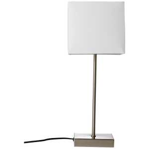 biała lampa stołowa