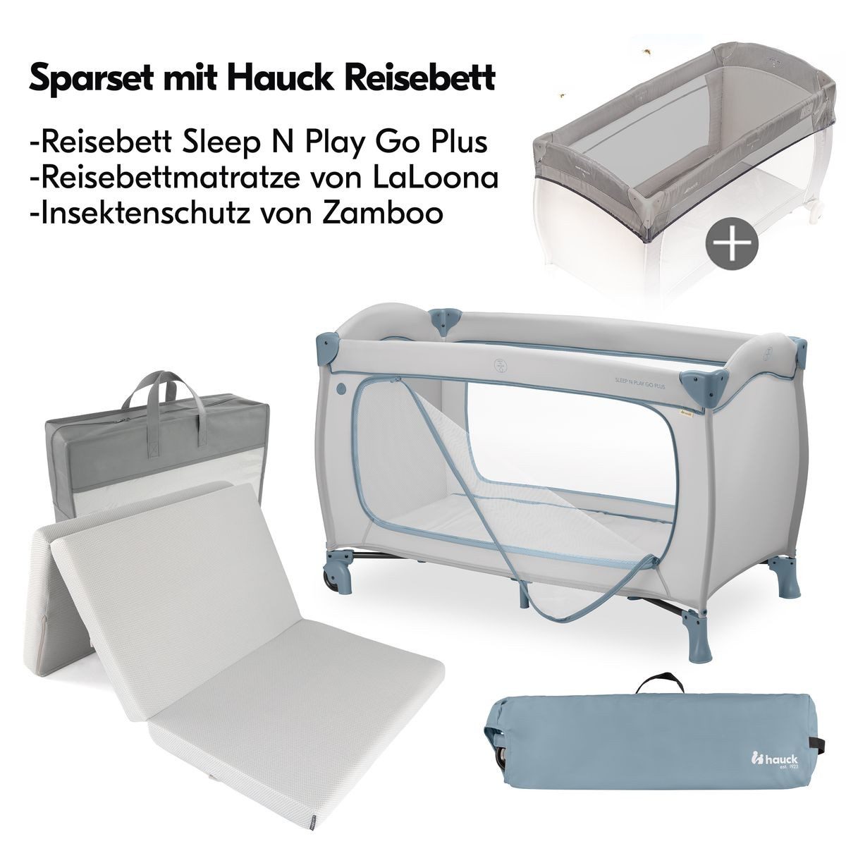 Łóżeczko turystyczne Hauck Sleep N Play Go Plus do 15 kg - obrazek 4