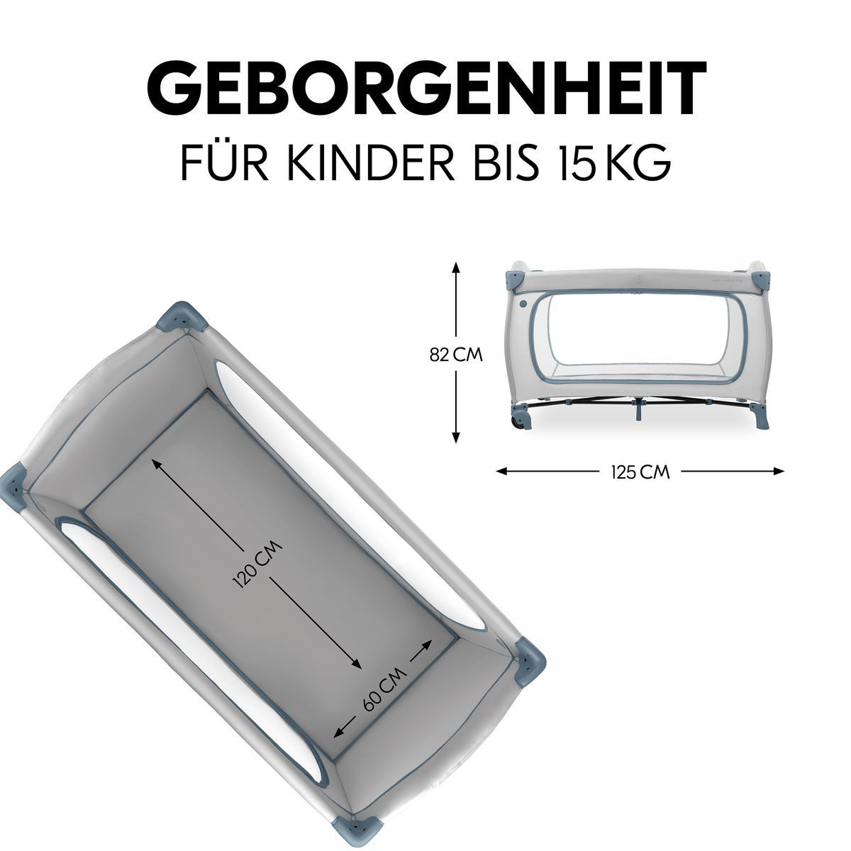 Łóżeczko turystyczne Hauck Sleep N Play Go Plus do 15 kg - obrazek 3