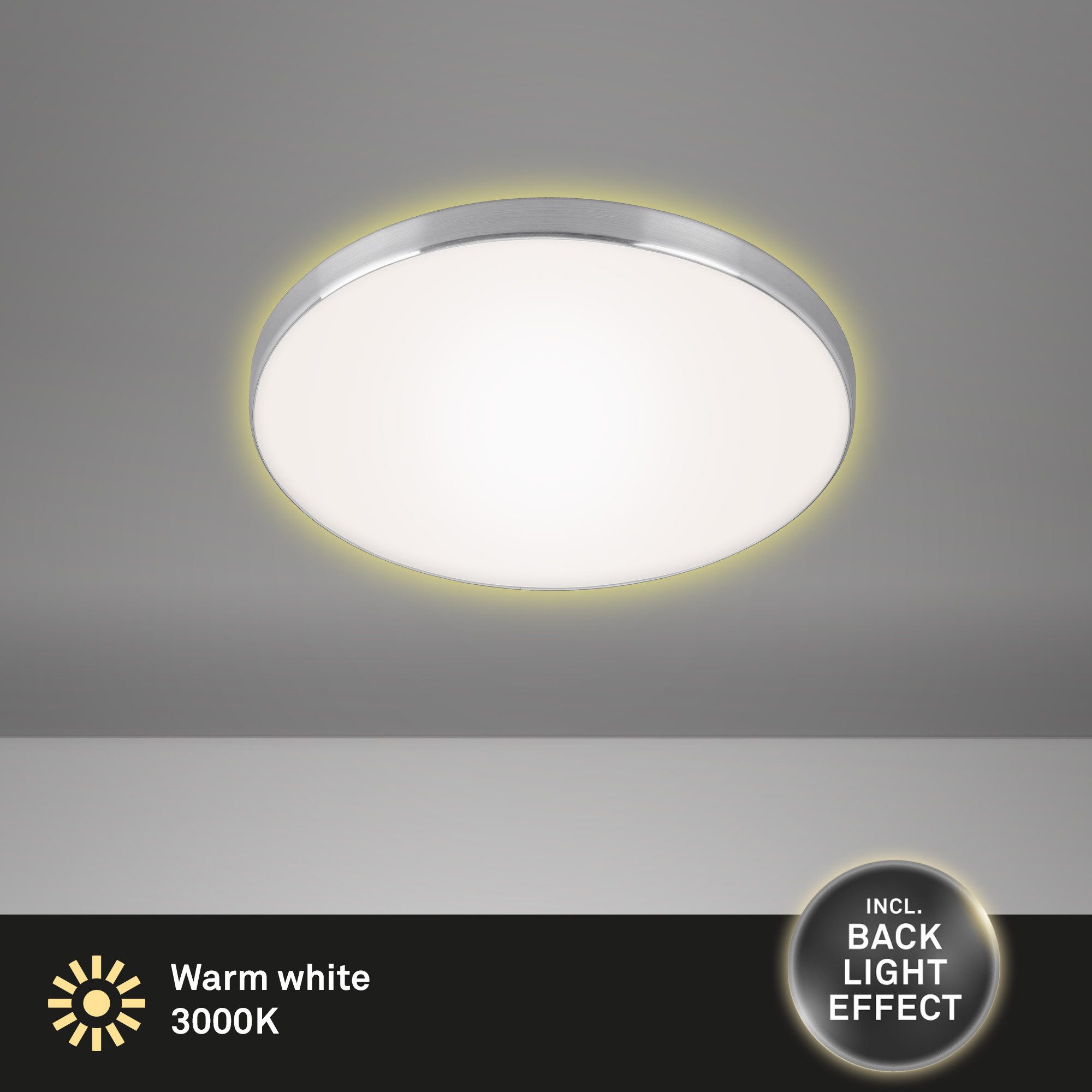 Lampa sufitowa led z efektem podświetlenia tła - obrazek 5