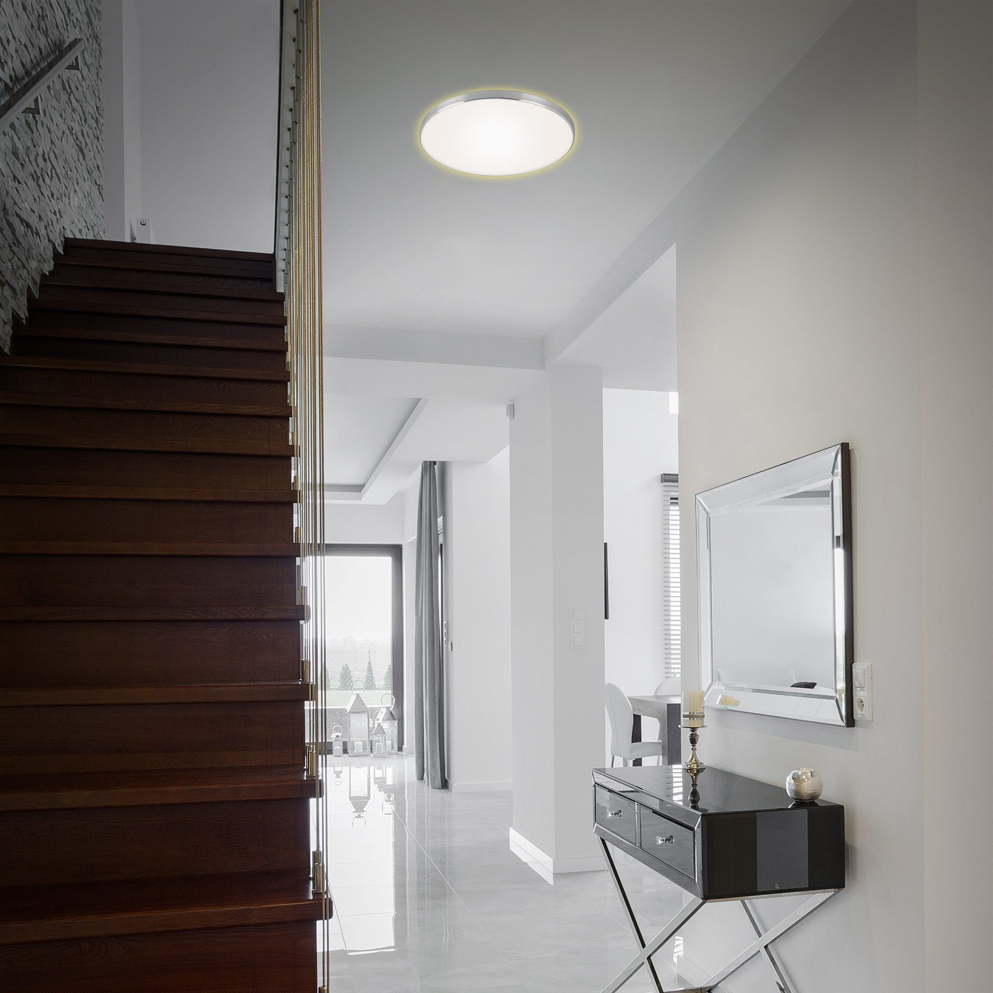 Lampa sufitowa led z efektem podświetlenia tła - obrazek 2