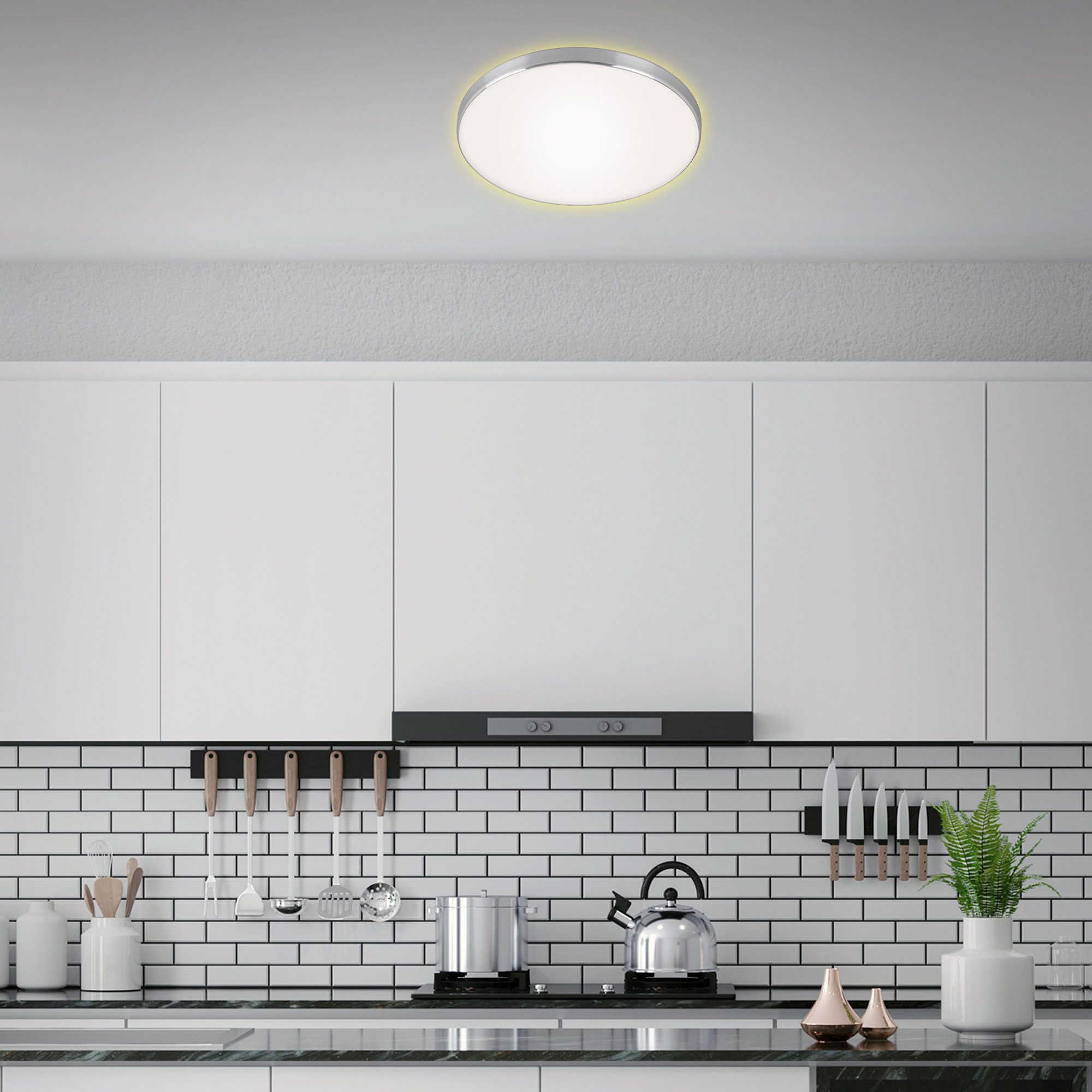 Lampa sufitowa led z efektem podświetlenia tła - obrazek 3